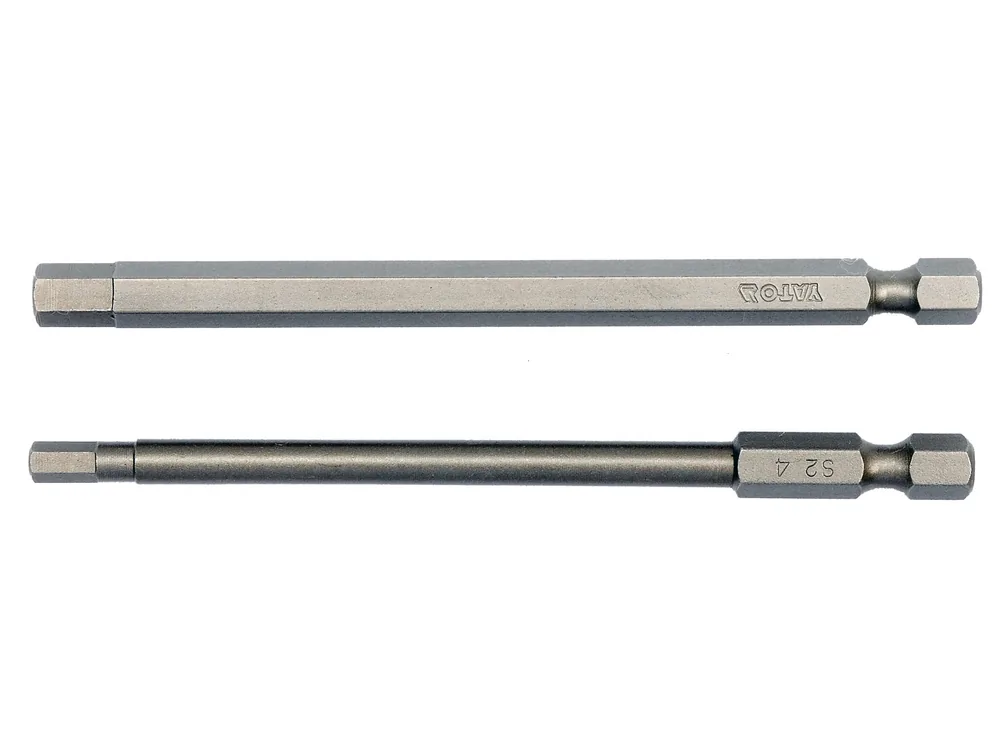 Набір насадок викруткових YATO : "HEX-TAMPER" 4 , 6 мм, квадрат 1/4", L= 100 мм. 2шт.