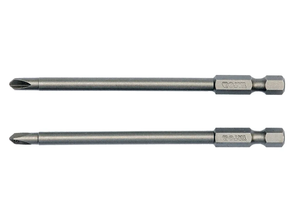 Набір насадок викруткових YATO : "TRI-WING" #1-#3, квадрат 1/4", L= 100 мм. 2 шт.