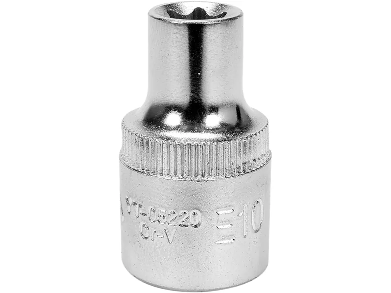 Головка торцева YATO : TORX E10, квадрат 1/2", L= 25 мм. CrV,