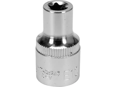 Головка торцева YATO : TORX E10, квадрат 1/2", CrV, DIN 2124 [Блістер]