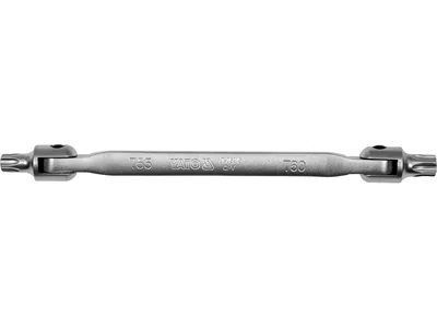 Ключ TORX 2-сторонній на шарнірах YATO : Т55 х Т60, L= 255 мм, Cr-V (DW)