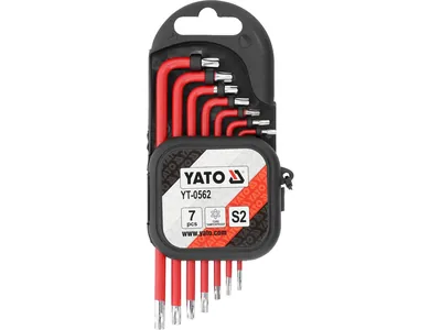 Ключі YATO : TORX Т9-Т30, S2. Набір 7 шт