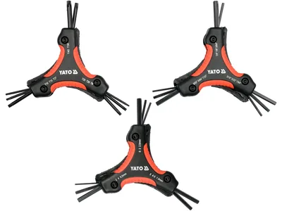 Набір ключів шестигранних YATO : HEX H1.5-H6, TORX T9-T40, 26 шт(DW)