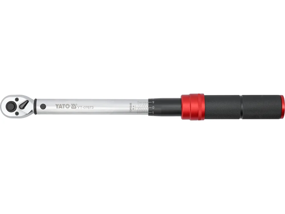 Ключ динамометричний YATO : квадрат 3/8", F= 10- 120 Нм, L= 390-405 мм
