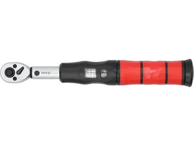 Ключ динамометричний з налаштувальним вічком YATO : квадрат 1/4", F= 2- 26 Нм, L= 250 мм