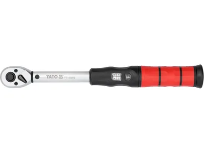 Ключ динамометричний з налаштувальним вічком YATO : квадрат 3/8", F= 10- 60 Нм, L= 310 мм