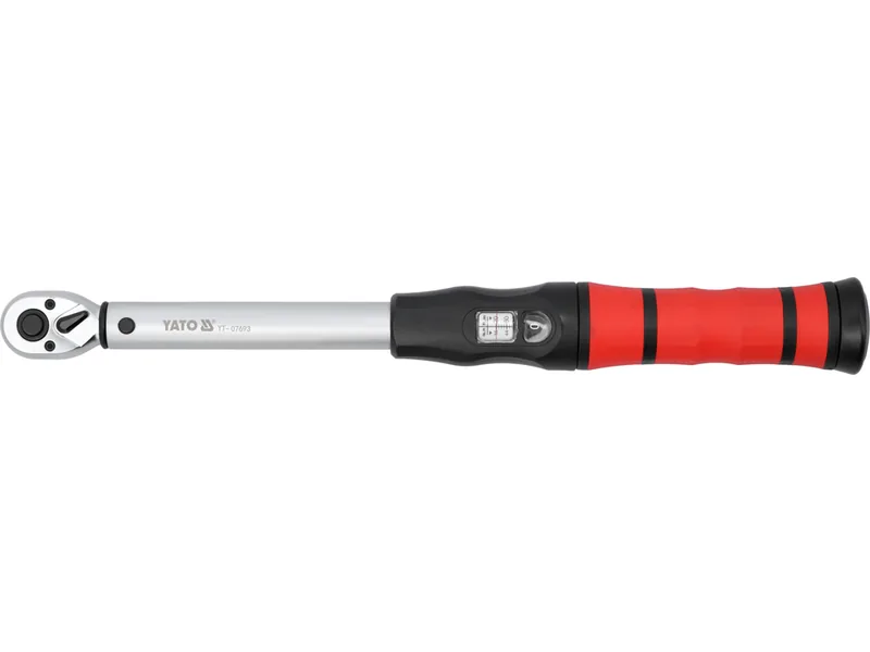 Ключ динамометричний з налаштувальним вічком YATO : квадрат 3/8", F= 20- 120 Нм, L= 425 мм