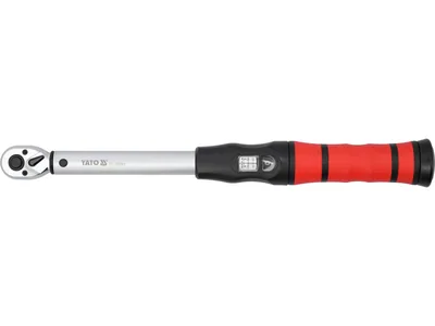Ключ динамометричний з налаштувальним вічком YATO : квадрат 3/8", F= 20- 120 Нм, L= 425 мм