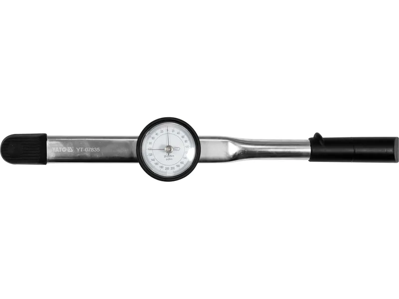 Ключ динамометричний YATO : квадрат 1/2", F= 20- 200 Нм зі стрілочно циферблатною шкалою(DW)