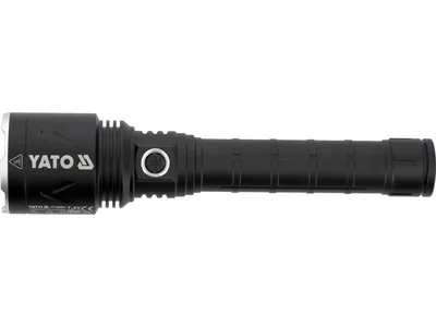 Ліхтар ручни LED-діодний акумул. YATO Li-Ion 7.4 В, 5 АГод, режими 8000/4500/1150 Lm, зарядж від USB