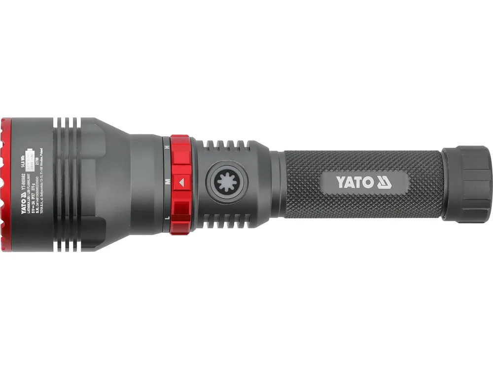 Ліхтар ручний LED-діодний YATO Li-Ion 3.7 В, 4 АГод, 10Вт, зарядка від USB-C