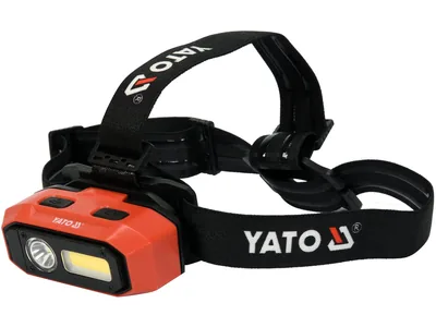 Ліхтар на чоло COB-діодний YATO;живл.від Li-Ion акумулят 3,7В 2200 мАгод,800 Lm,з датчиком руху