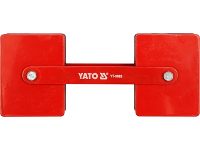 Струбцина магнітна для регулювання кута зварки YATO :  2 x 22,5 кг, 85х65х22 мм