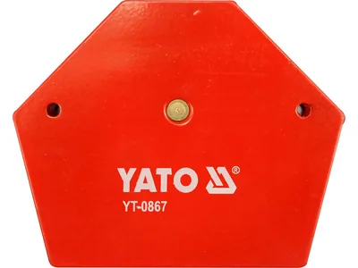 Струбцина магнітна для зварки YATO : 34 кг, 111 х 136 х 24 мм