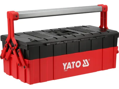 Ящик для інструменту розсувний YATO з 3 лотками пластиковий 460х 265х 158 мм