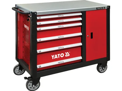 Шафа-візок для інструментів YATO з 6 шуфлядами, 1000x 1130x 570 мм