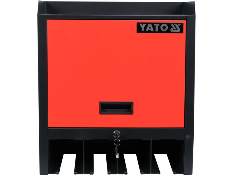 Шафа для електроінструменту YATO 480x 430x 280 мм, 4 гнізда, 2 ключі, металева