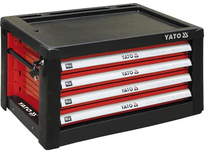 Шафа для майстерні з 4 шуфлядами YATO до столу YT-08920; 690х 465х 400 мм
