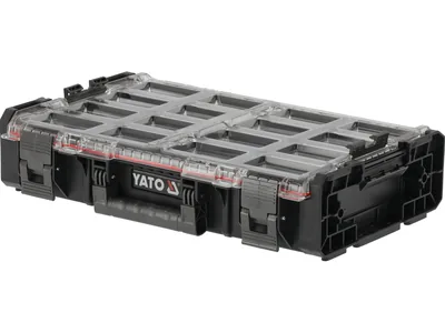 Органайзер з 12 знімними комірками YATO, 585x387x131 мм, пластиковий корпус
