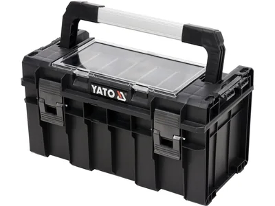Ящик для інструментів YATO, з органайзером з 5 комірками, 450х260х240 мм, пластиковий корпус