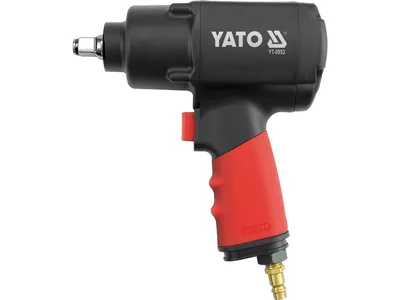 Гайковерт ударний пневматичний YATO : квадрат 1/2", F=1356 Nm