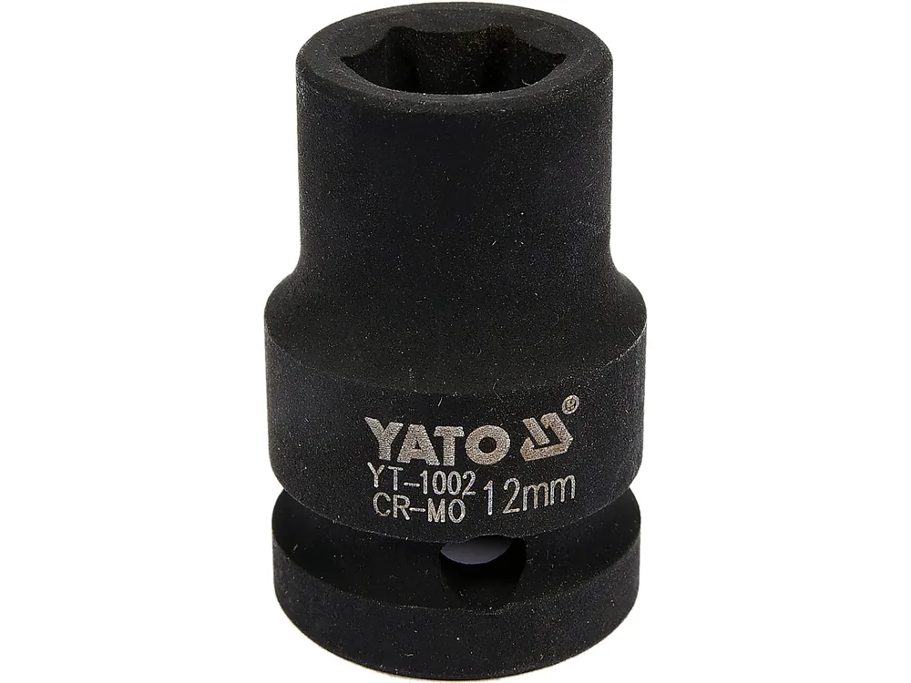 Головка торцева ударна 6-гранна YATO : квадрат 1/2", М= 12 мм, L= 39 мм