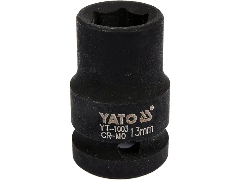 Головка торцева ударна 6-гранна YATO : квадрат 1/2", М= 13 мм, L= 39 мм