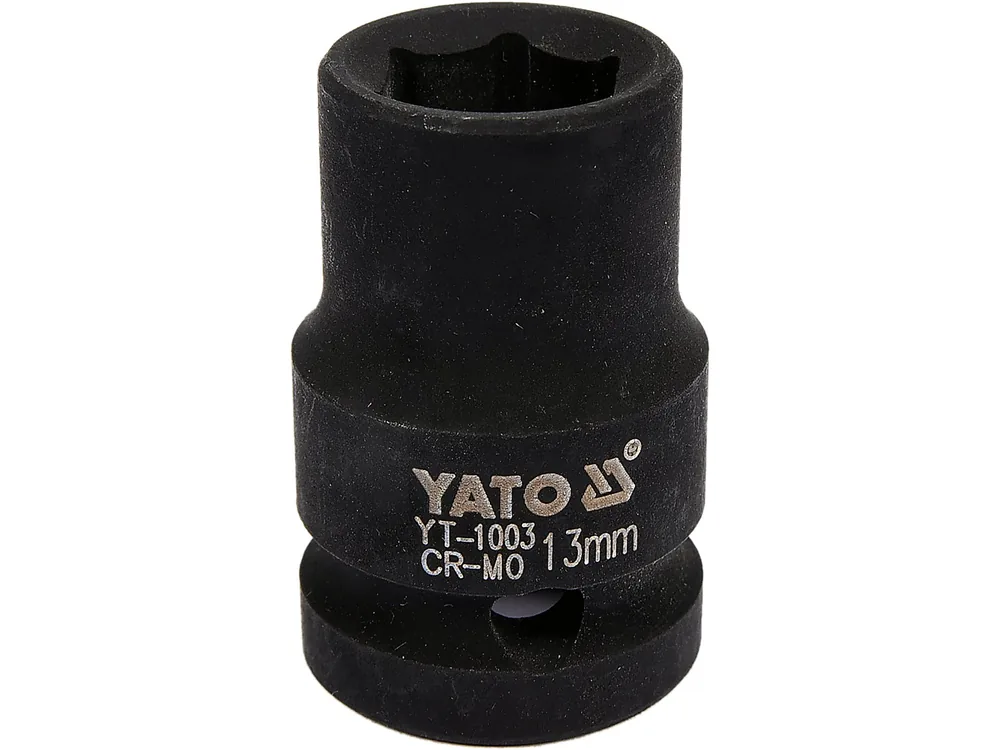 Головка торцева ударна 6-гранна YATO : квадрат 1/2", М= 13 мм, L= 39 мм