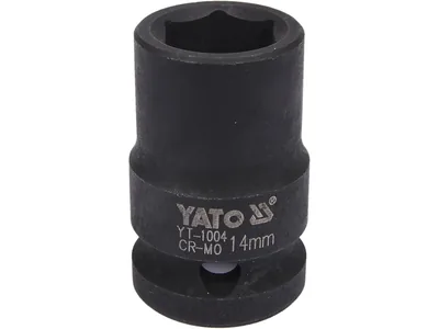 Головка торцева ударна 6-гранна YATO : квадрат 1/2", М= 14 мм, L= 39 мм