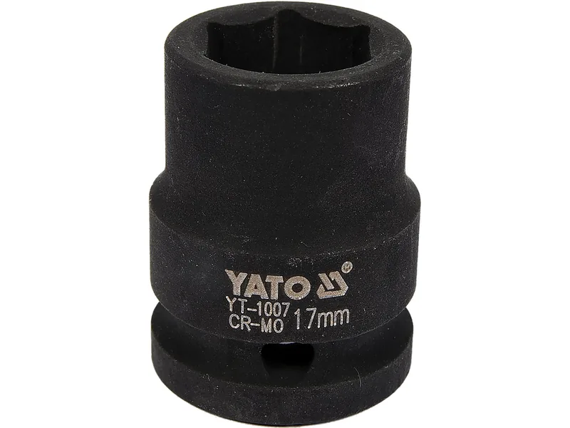 Головка торцева ударна 6-гранна YATO : квадрат 1/2", М= 17 мм, L= 39 мм