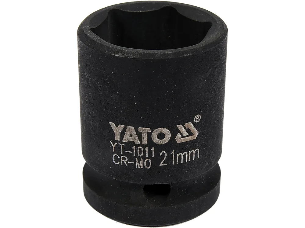 Головка торцева ударна 6-гранна YATO : квадрат 1/2", М= 21 мм, L= 39 мм
