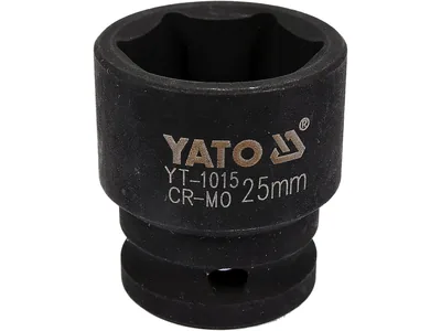 Головка торцева ударна 6-гранна YATO : квадрат 1/2", М= 25 мм, L= 43 мм
