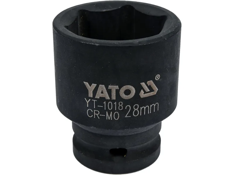 Головка торцева ударна 6-гранна YATO : квадрат 1/2", М= 28 мм, L= 48 мм