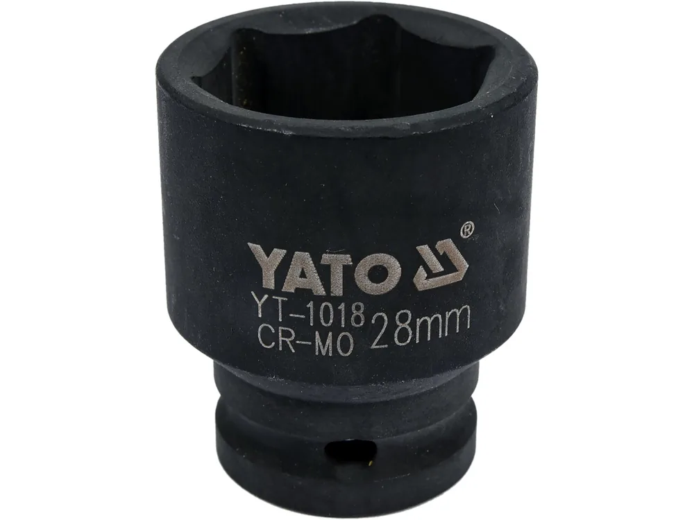 Головка торцева ударна 6-гранна YATO : квадрат 1/2", М= 28 мм, L= 48 мм