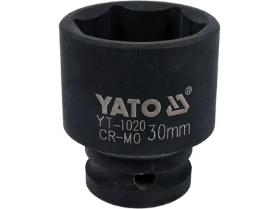 Головка торцева ударна 6-гранна YATO : квадрат 1/2", М= 30 мм, L= 48 мм