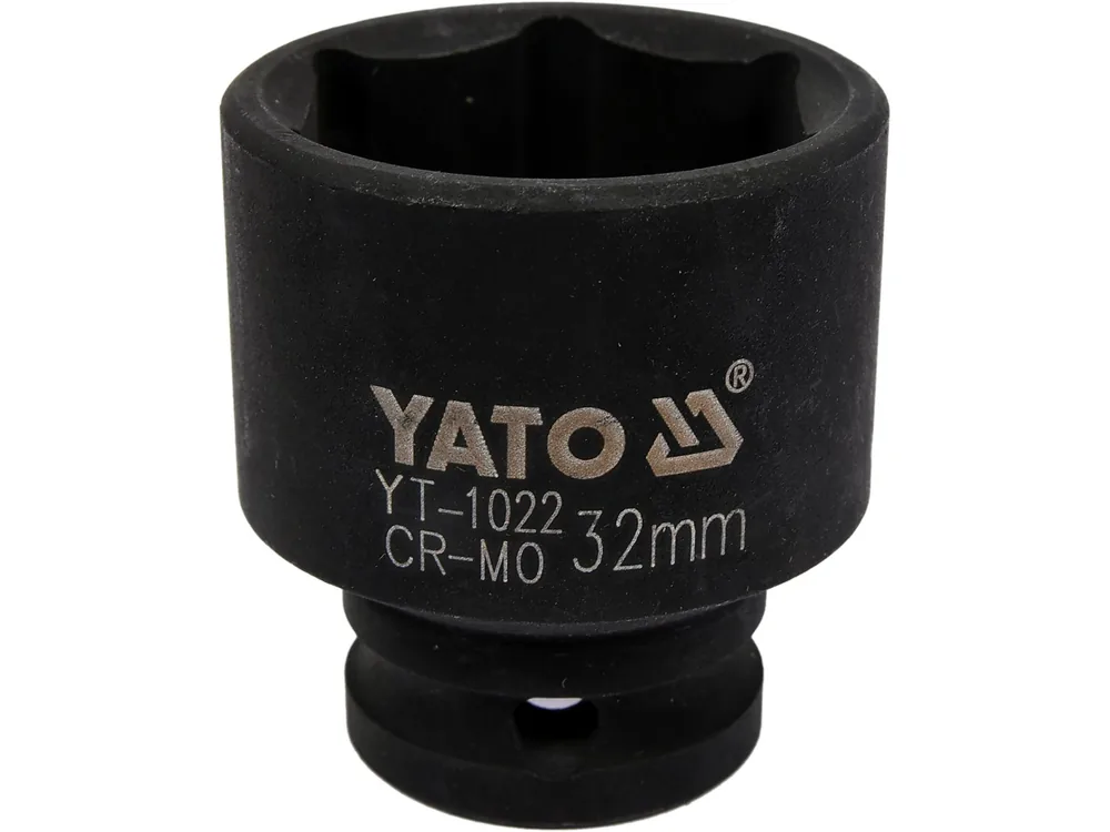 Головка торцева ударна 6-гранна YATO : квадрат 1/2", М= 32 мм, L= 48 мм