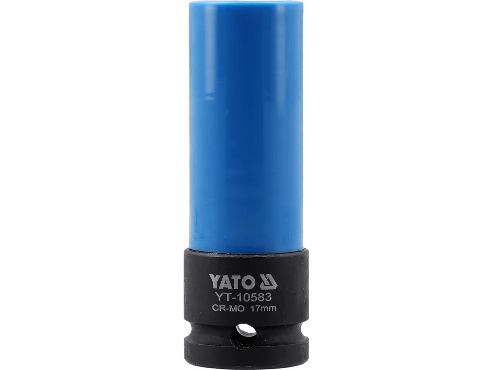 Головка торцева ударна YATO: квадрат- 1/2", М17 мм, l= 85 мм, Cr-Mo, для алюмінієвих дисків