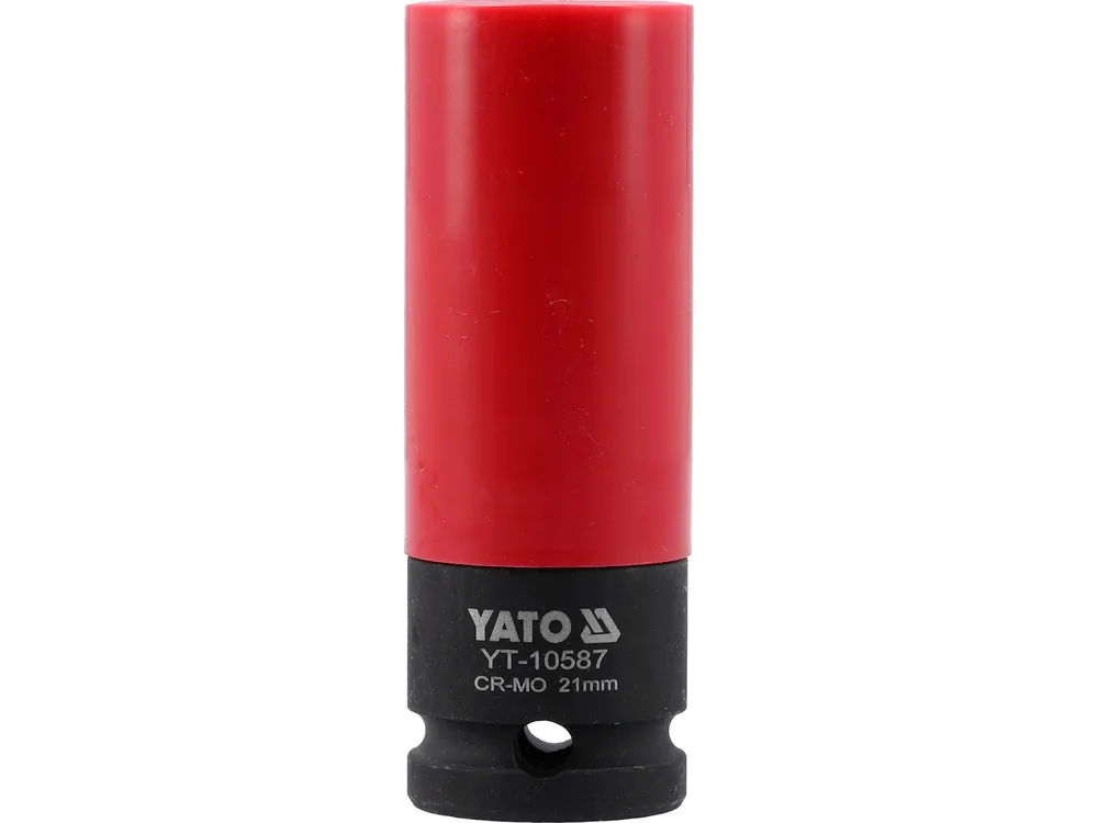 Головка торцева ударна YATO: квадрат- 1/2", М21 мм, l= 85 мм, Cr-Mo, для алюмінієвих дисків