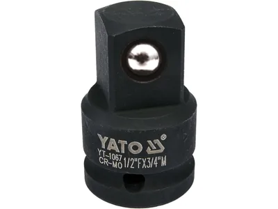 Перехідник ударний YATO : квадрат 1/2" - 3/4", L= 48 мм