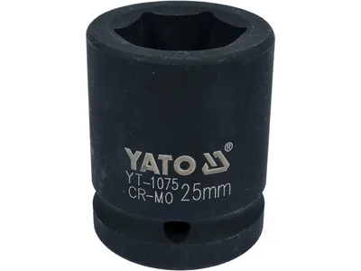Головка торцева ударна 6-гранна YATO : квадрат 3/4", М= 25 мм, L= 50 мм