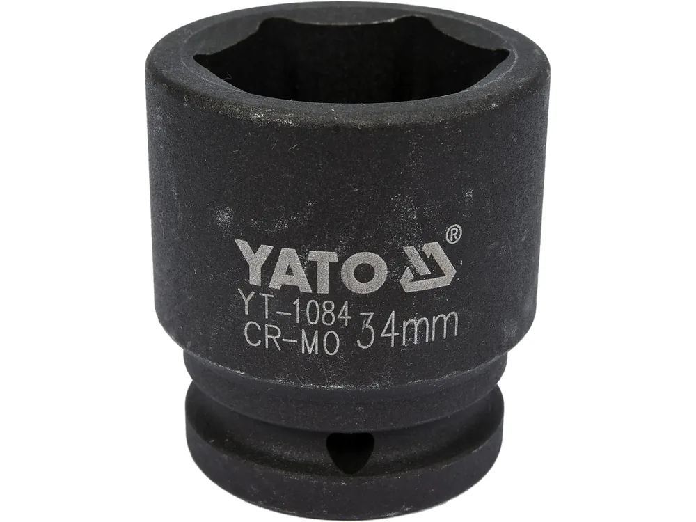 Головка торцева ударна 6-гранна YATO : квадрат 3/4", М= 34 мм, L= 56 мм