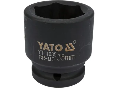Головка торцева ударна 6-гранна YATO : квадрат 3/4", М= 35 мм, L= 56 мм