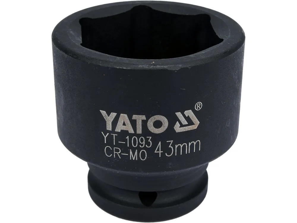 Головка торцева ударна 6-гранна YATO : квадрат 3/4", М= 43 мм, L= 57 мм