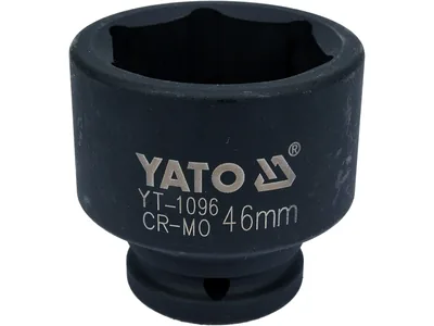 Головка торцева ударна 6-гранна YATO : квадрат 3/4", М= 46 мм, L= 62 мм