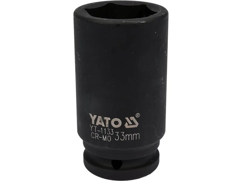 Головка торцева ударна 6-гранна YATO : подовжена, квадрат 3/4", М= 33 мм, L= 90 мм