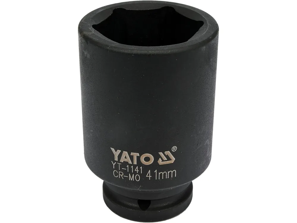 Головка торцева ударна 6-гранна YATO : подовжена, квадрат 3/4", М= 41 мм, L= 90 мм