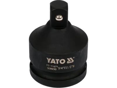 Перехідник ударний YATO : квадрат 3/4" - квадрат 1/2", L= 55 мм
