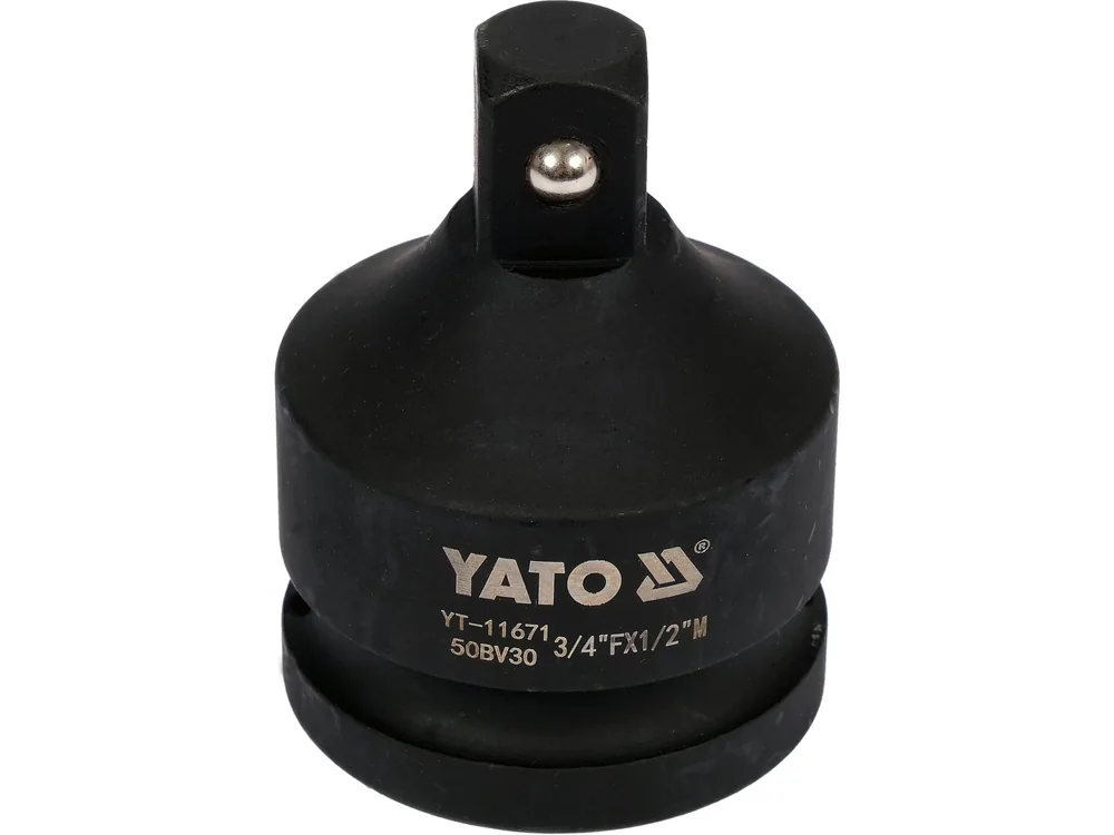 Перехідник ударний YATO : квадрат 3/4" - квадрат 1/2", L= 55 мм