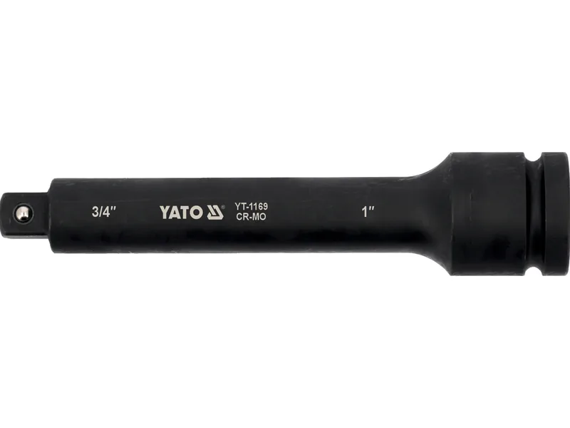 Подовжувач з перехідником YATO : квадрат 1" - квадрат 3/4", L= 250 мм