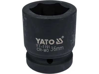 Головка торцева ударна 6-гранна YATO : квадрат 1", М= 36 мм, L= 65 мм